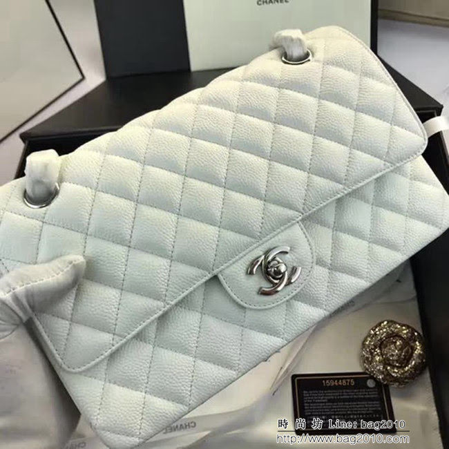 香奈兒CHANEL 升級版A1112全新經典小羊皮金銀鏈條單肩斜挎包 DSC1737